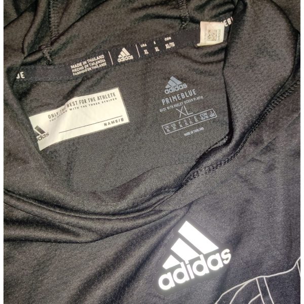 Polera Manga Larga Gorro Adidas - Imagen 2